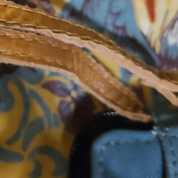 Mona B Starfish Wallet Upcycle with Zipper Gray-Blue - Picture 6 of 7